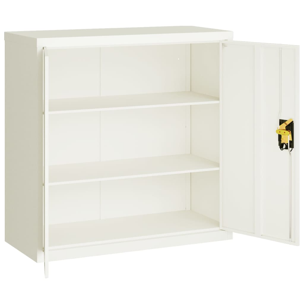 vidaXL Dulap pentru dosare, alb, 90x40x90 cm, oțel vidaXL Dulap pentru dosare, alb, 90x40x90 cm, oțel