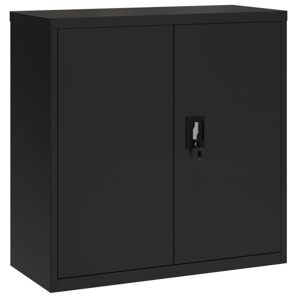 vidaXL Dulap pentru dosare, negru, 90x40x90 cm, oțel