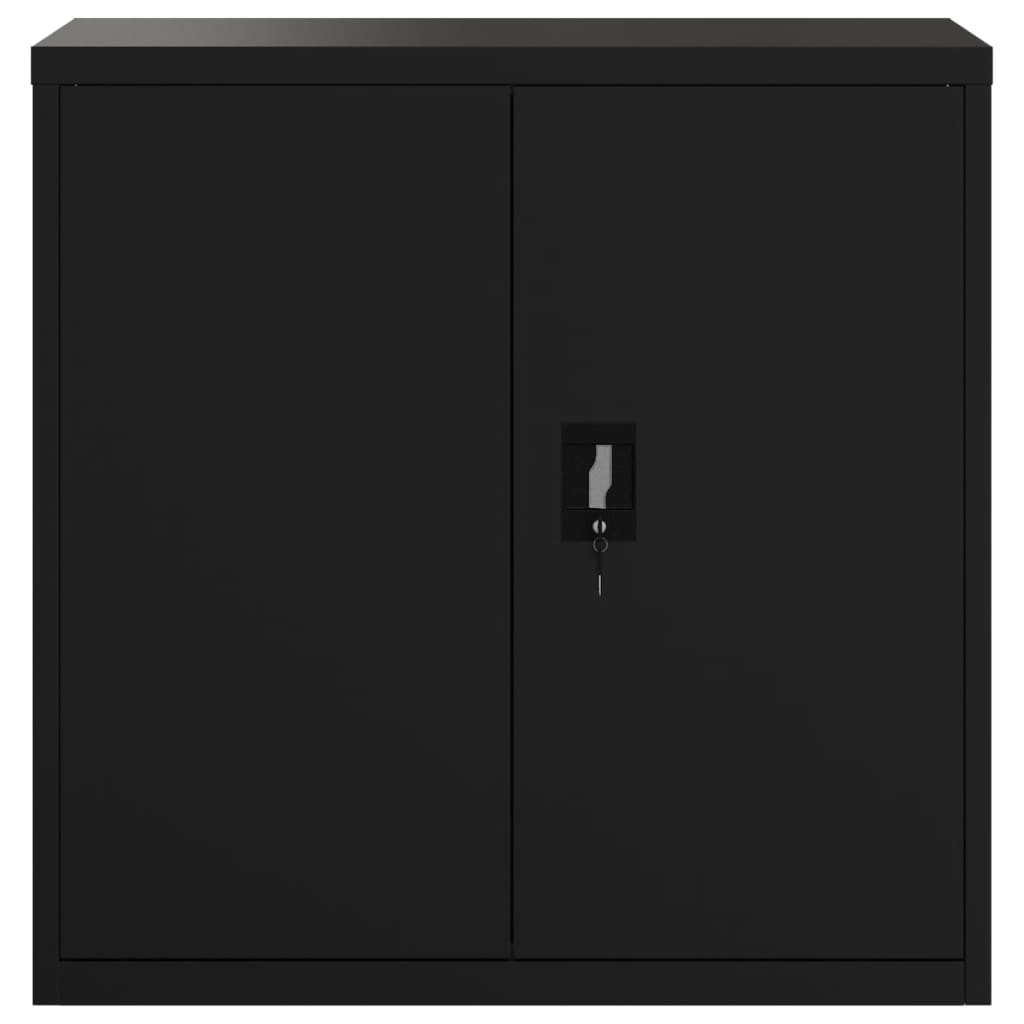 vidaXL Dulap pentru dosare, negru, 90x40x90 cm, oțel