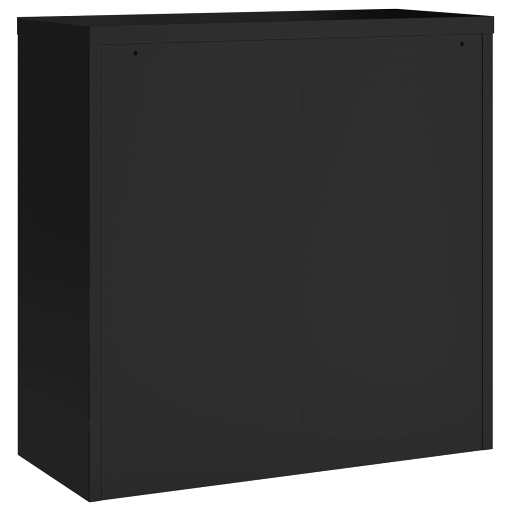 vidaXL Dulap pentru dosare, negru, 90x40x90 cm, oțel