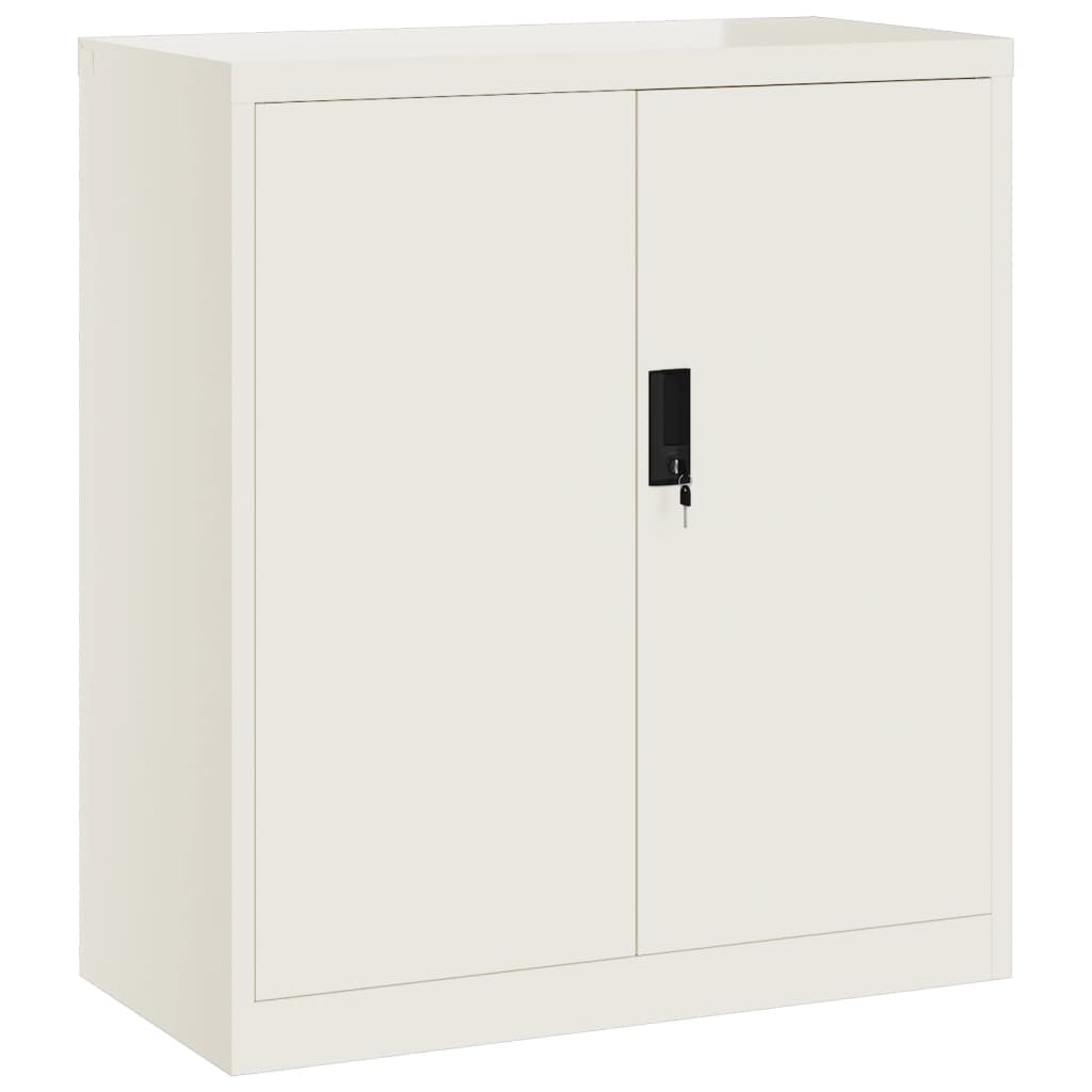 vidaXL Dulap pentru dosare, alb, 79x40x90 cm, oțel