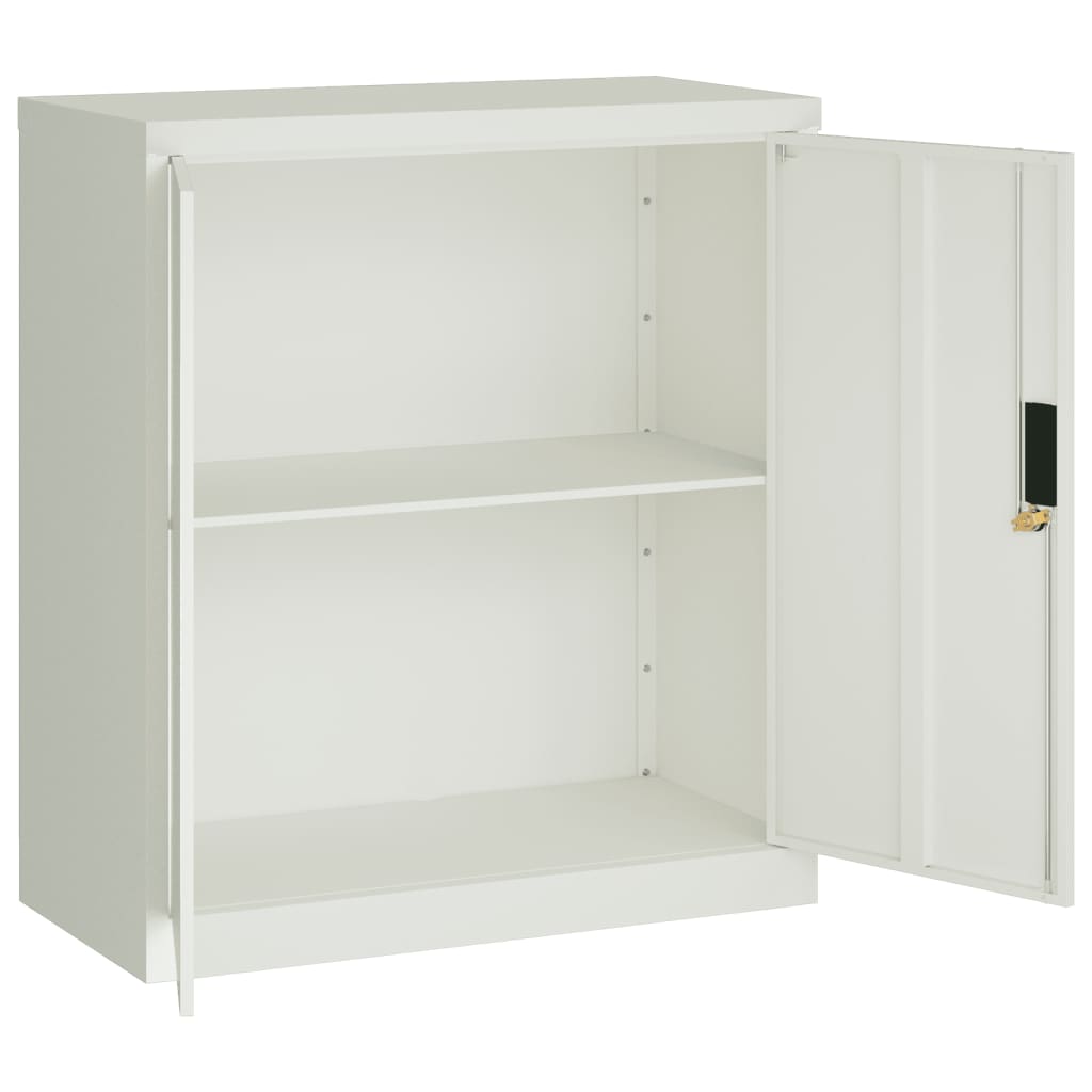 vidaXL Fișet, gri deschis, 79x40x90 cm, oțel vidaXL Fișet, gri deschis, 79x40x90 cm, oțel