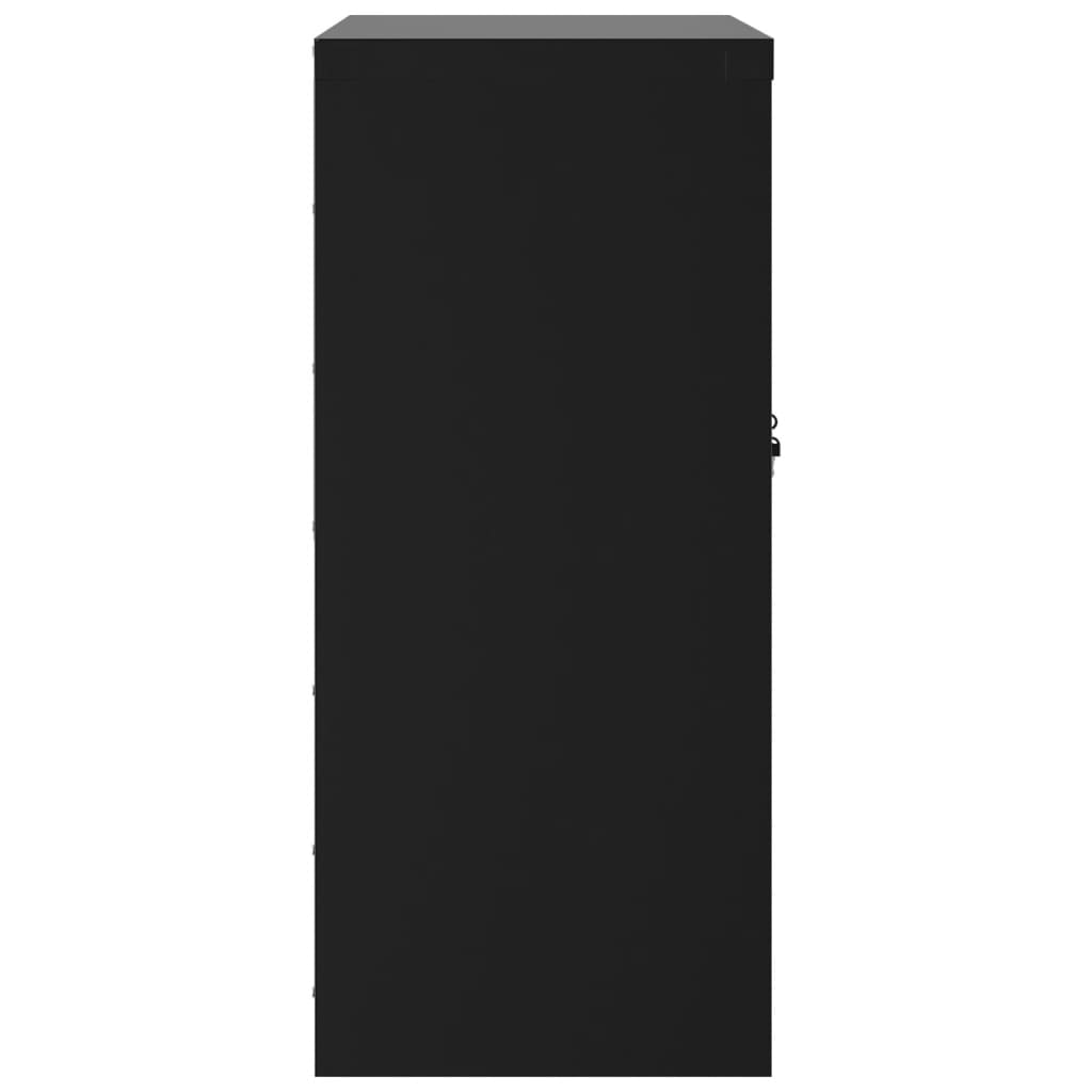 vidaXL Dulap pentru dosare, negru, 79x40x90 cm, oțel vidaXL Dulap pentru dosare, negru, 79x40x90 cm, oțel