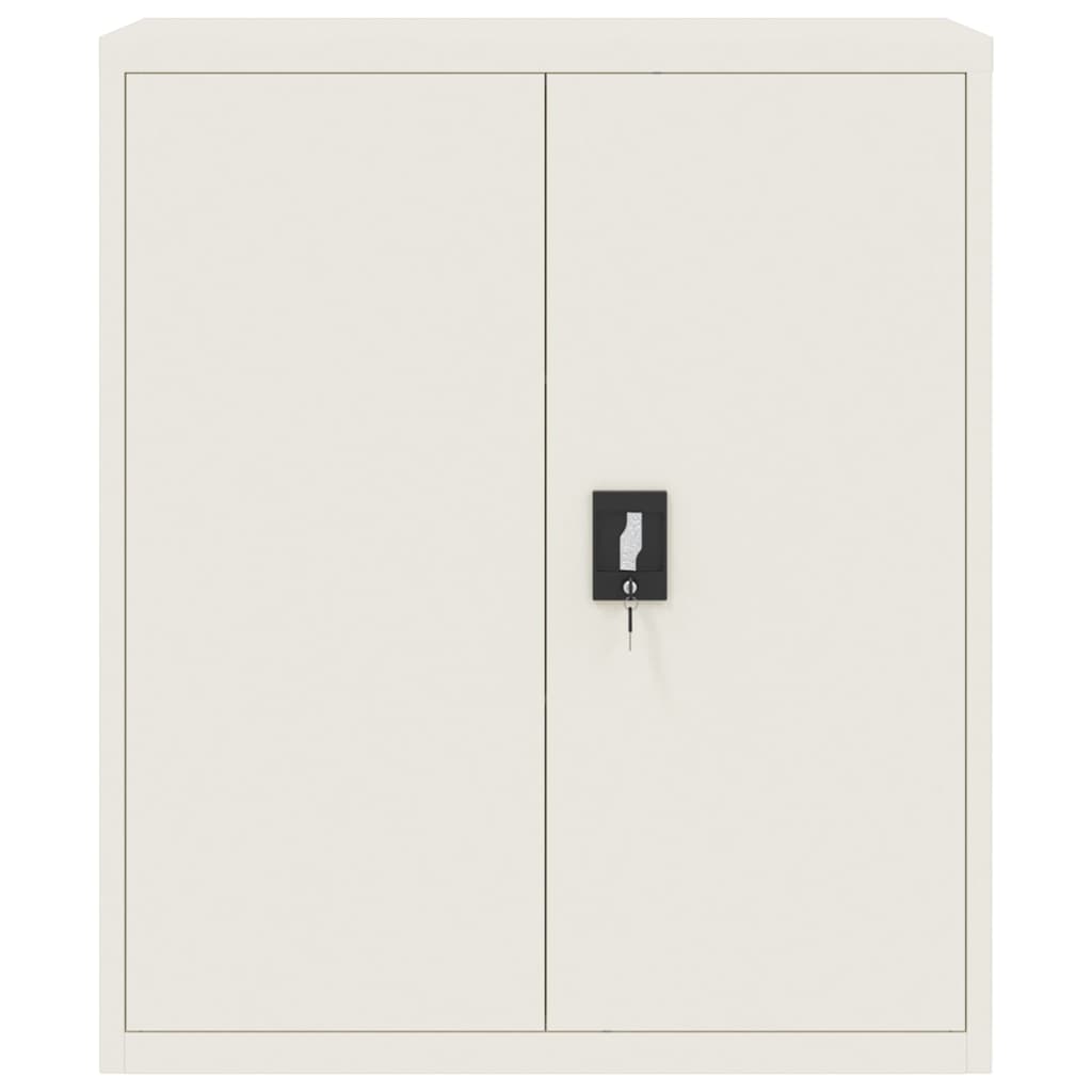 vidaXL Fișet, alb, 90x40x105 cm, oțel vidaXL Fișet, alb, 90x40x105 cm, oțel