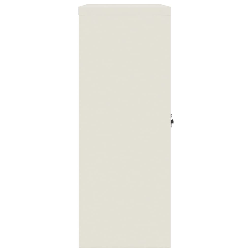 vidaXL Fișet, alb, 90x40x105 cm, oțel vidaXL Fișet, alb, 90x40x105 cm, oțel