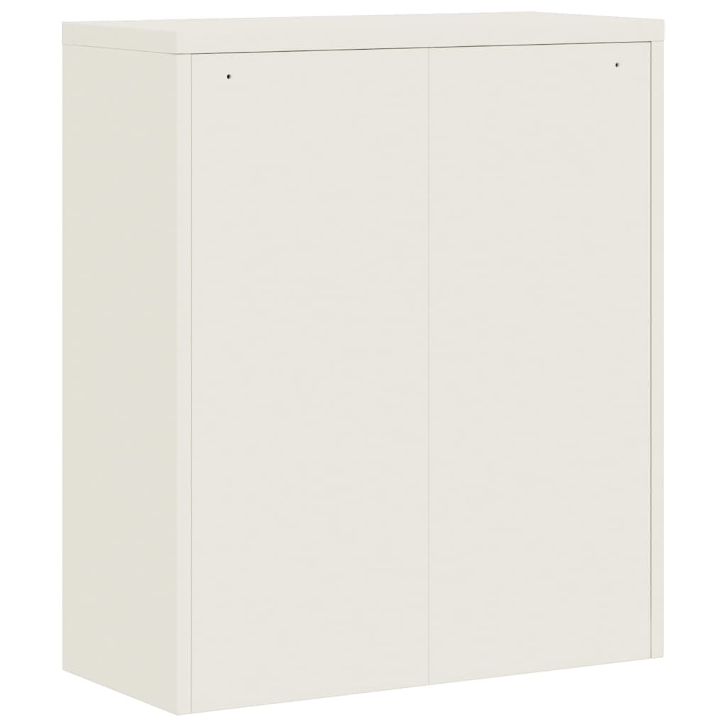 vidaXL Fișet, alb, 90x40x105 cm, oțel vidaXL Fișet, alb, 90x40x105 cm, oțel