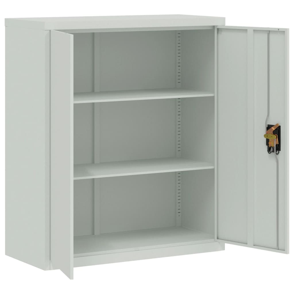 vidaXL Fișet, gri deschis, 90x40x105 cm, oțel vidaXL Fișet, gri deschis, 90x40x105 cm, oțel