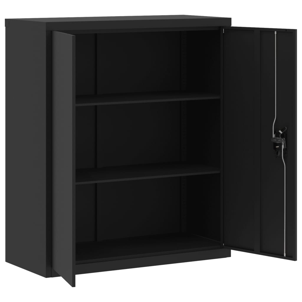vidaXL Fișet, negru, 90x40x105 cm, oțel vidaXL Fișet, negru, 90x40x105 cm, oțel