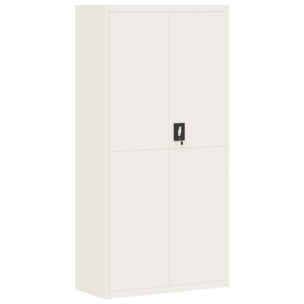 vidaXL Fișet, alb, 90x40x180 cm, oțel vidaXL Fișet, alb, 90x40x180 cm, oțel