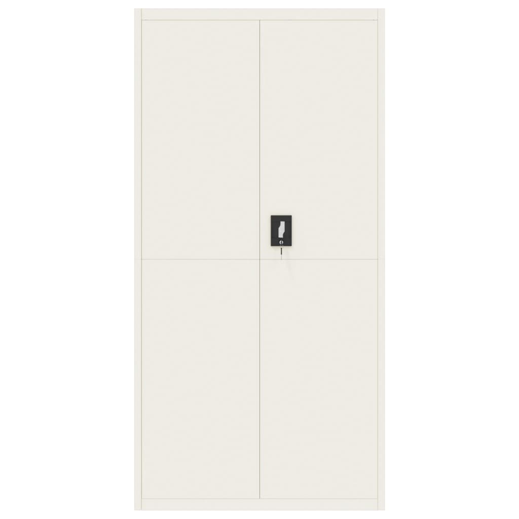 vidaXL Fișet, alb, 90x40x180 cm, oțel vidaXL Fișet, alb, 90x40x180 cm, oțel