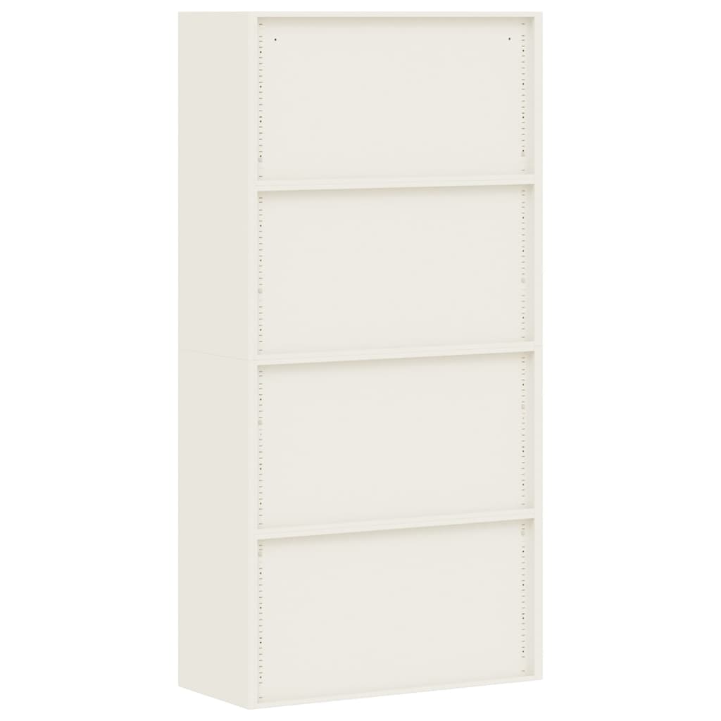 vidaXL Fișet, alb, 90x40x180 cm, oțel vidaXL Fișet, alb, 90x40x180 cm, oțel