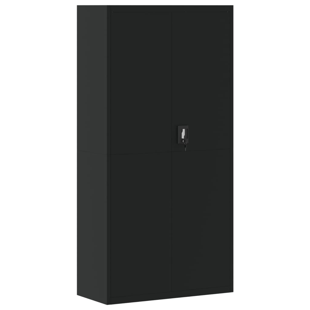vidaXL Fișet, negru, 90x40x180 cm, oțel vidaXL Fișet, negru, 90x40x180 cm, oțel