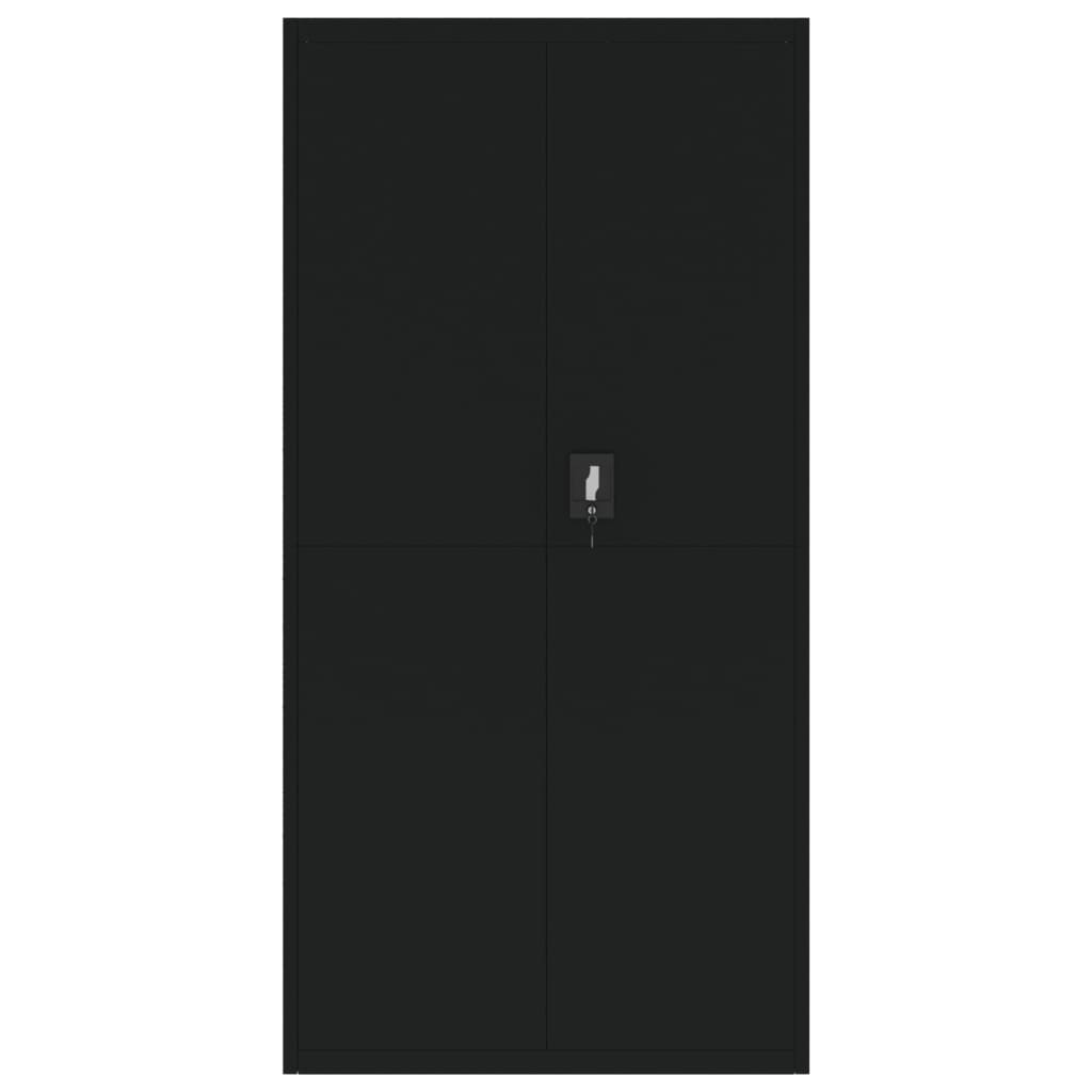 vidaXL Fișet, negru, 90x40x180 cm, oțel vidaXL Fișet, negru, 90x40x180 cm, oțel