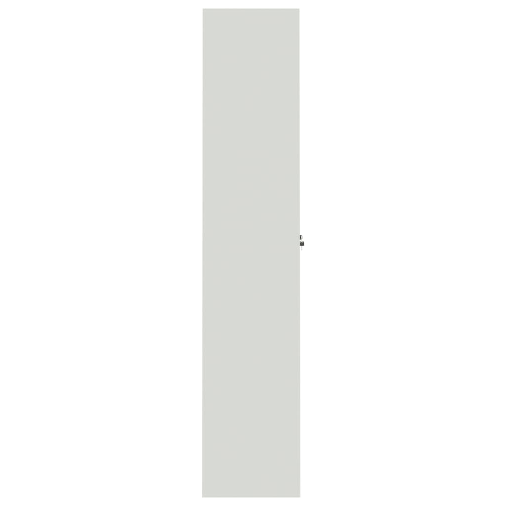 vidaXL Fișet, gri deschis, 90x40x200 cm, oțel