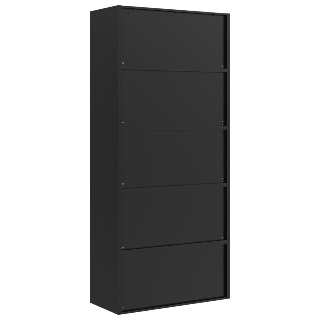 vidaXL Fișet, negru, 90x40x200 cm, oțel vidaXL Fișet, negru, 90x40x200 cm, oțel