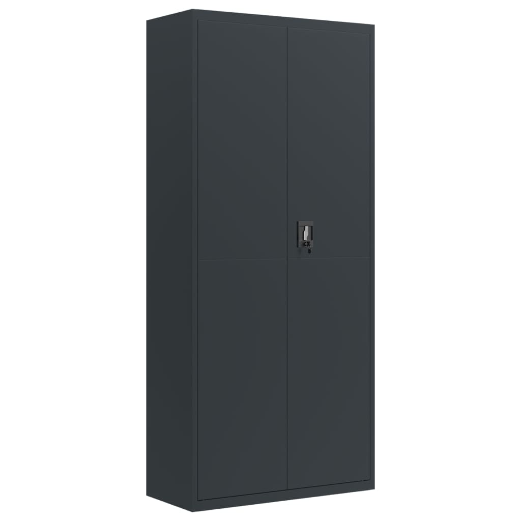 vidaXL Fișet, antracit, 90x40x200 cm, oțel vidaXL Fișet, antracit, 90x40x200 cm, oțel