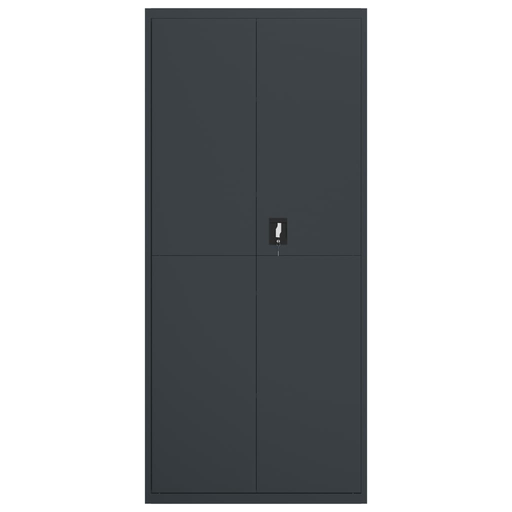 vidaXL Fișet, antracit, 90x40x200 cm, oțel vidaXL Fișet, antracit, 90x40x200 cm, oțel