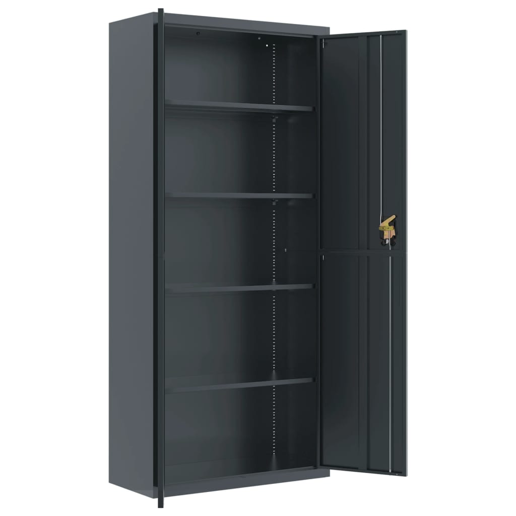 vidaXL Fișet, antracit, 90x40x200 cm, oțel vidaXL Fișet, antracit, 90x40x200 cm, oțel