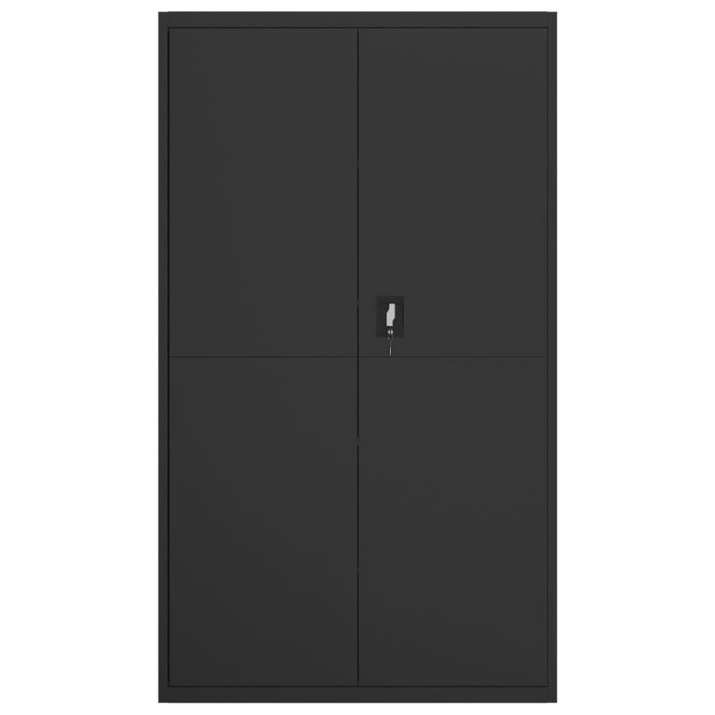 vidaXL Fișet, negru, 105x40x180 cm, oțel vidaXL Fișet, negru, 105x40x180 cm, oțel