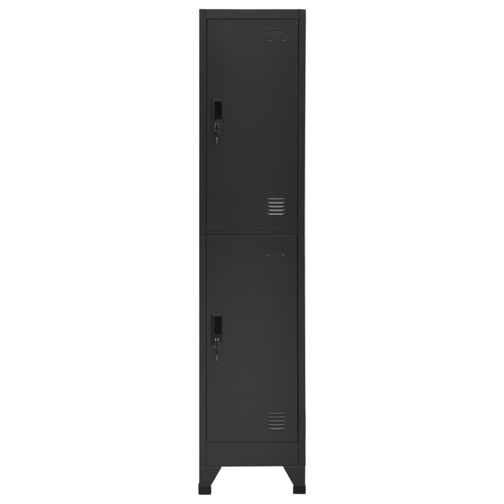 vidaXL Fișet, antracit, 38x45x180 cm, oțel vidaXL Fișet, antracit, 38x45x180 cm, oțel