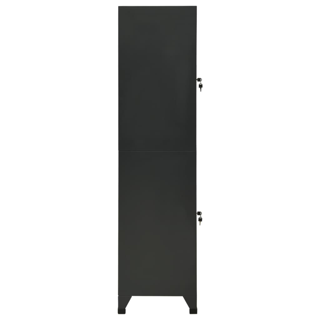 vidaXL Fișet, antracit, 38x45x180 cm, oțel vidaXL Fișet, antracit, 38x45x180 cm, oțel