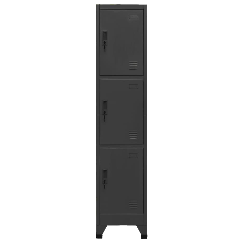vidaXL Fișet, antracit, 38x45x180 cm, oțel vidaXL Fișet, antracit, 38x45x180 cm, oțel