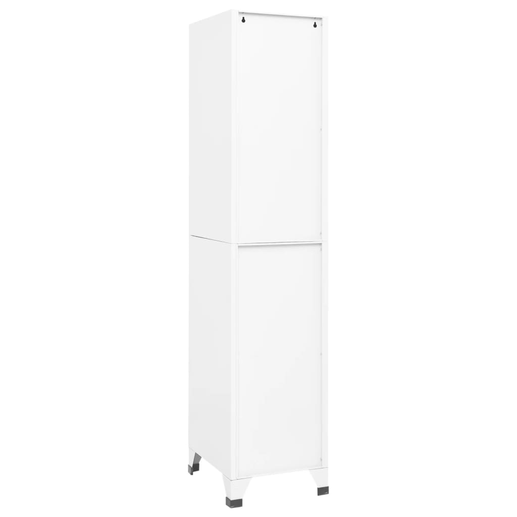 vidaXL Fișet, alb, 38x45x180 cm, oțel vidaXL Fișet, alb, 38x45x180 cm, oțel