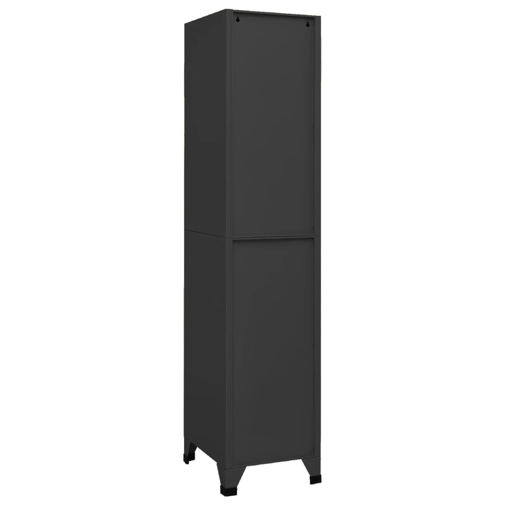 vidaXL Fișet, antracit, 35x45x180 cm, oțel vidaXL Fișet, antracit, 35x45x180 cm, oțel