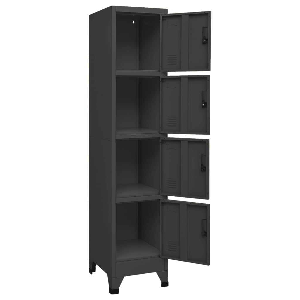 vidaXL Fișet, antracit, 35x45x180 cm, oțel vidaXL Fișet, antracit, 35x45x180 cm, oțel