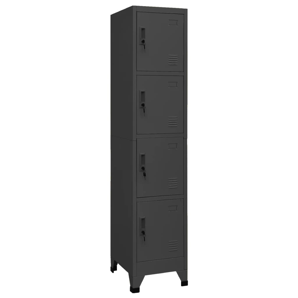 vidaXL Fișet, antracit, 35x45x180 cm, oțel vidaXL Fișet, antracit, 35x45x180 cm, oțel