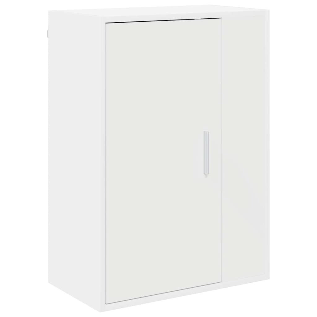 vidaXL Set comodă TV Pe perete 4 pcs Alb Lemn compozit