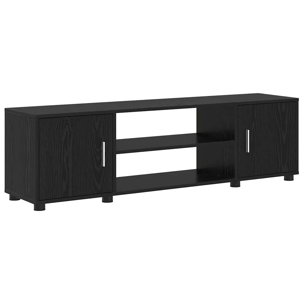 vidaXL Set de 4 piese pentru cabinet TV Pe perete 4 pcs Stejar negru vidaXL Set de 4 piese pentru cabinet TV Pe perete 4 pcs Stejar negru