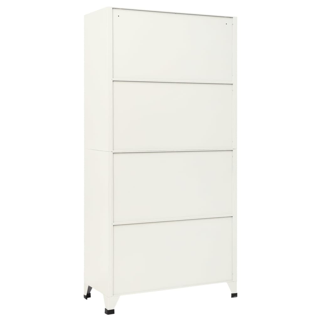 vidaXL Fișet, gri și albastru, 90x45x180 cm, oțel vidaXL Fișet, gri și albastru, 90x45x180 cm, oțel