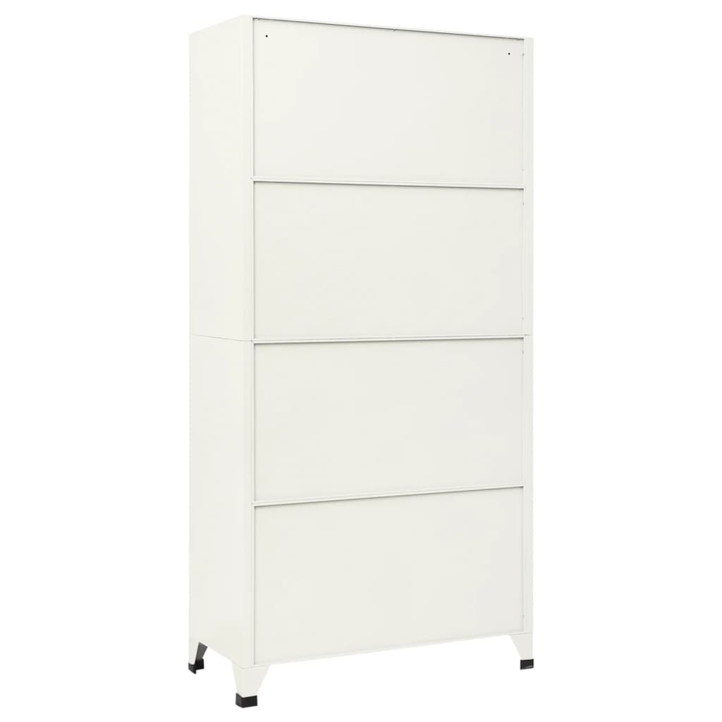 vidaXL Fișet, gri și albastru, 90x45x180 cm, oțel vidaXL Fișet, gri și albastru, 90x45x180 cm, oțel