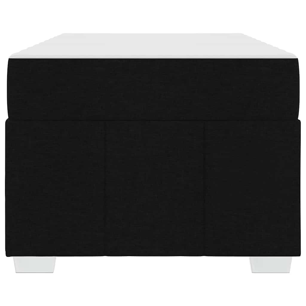 vidaXL Cadru de pat cu saltea Negru 90 x 200 cm țesătură