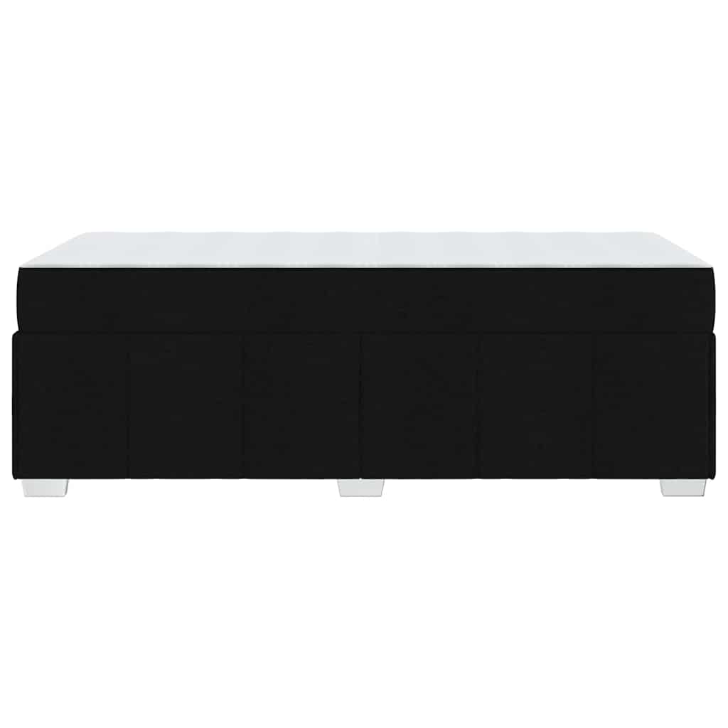 vidaXL Cadru de pat cu saltea Negru 90 x 200 cm țesătură