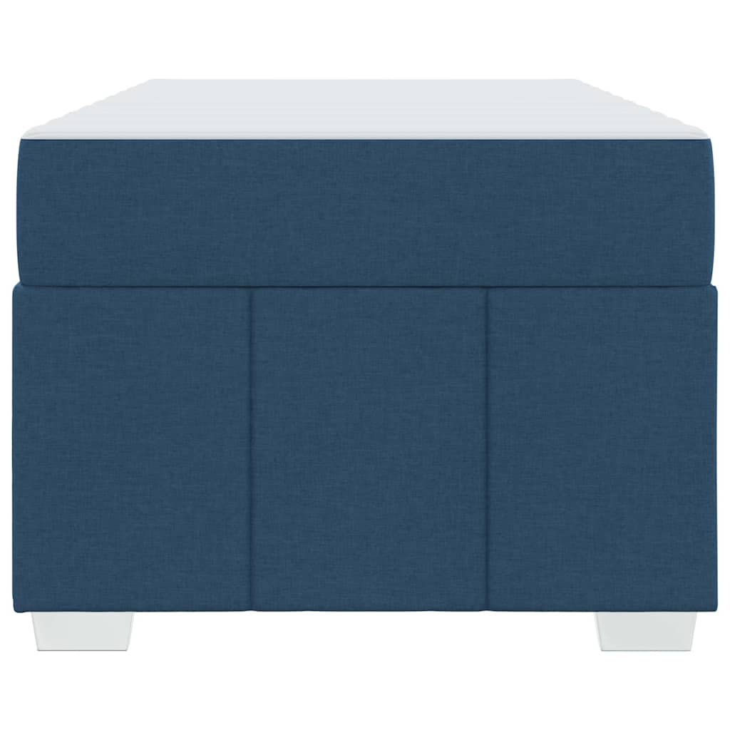 vidaXL Cadru de pat cu saltea albastru 100 x 200 cm țesătură