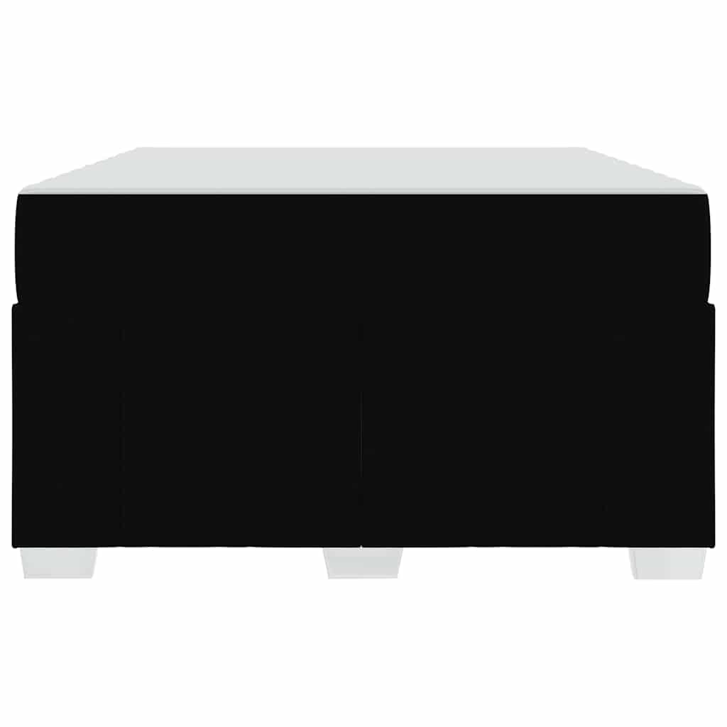 vidaXL Cadru de pat cu saltea Negru 120 x 200 cm țesătură