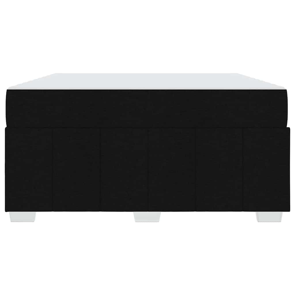 vidaXL Cadru de pat cu saltea Negru 140 x 200 cm țesătură