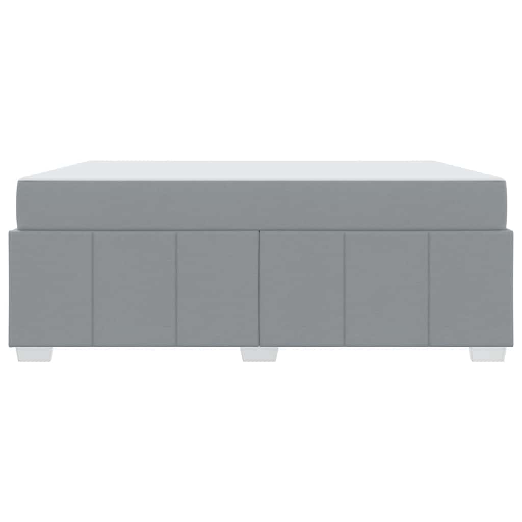 vidaXL Cadru de pat cu saltea Gri deschis 180 x 200 cm țesătură vidaXL Cadru de pat cu saltea Gri deschis 180 x 200 cm țesătură