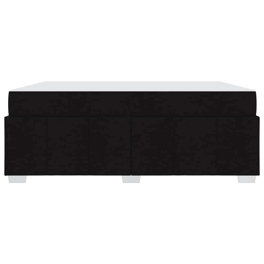vidaXL Cadru de pat cu saltea Negru 180 x 200 cm țesătură