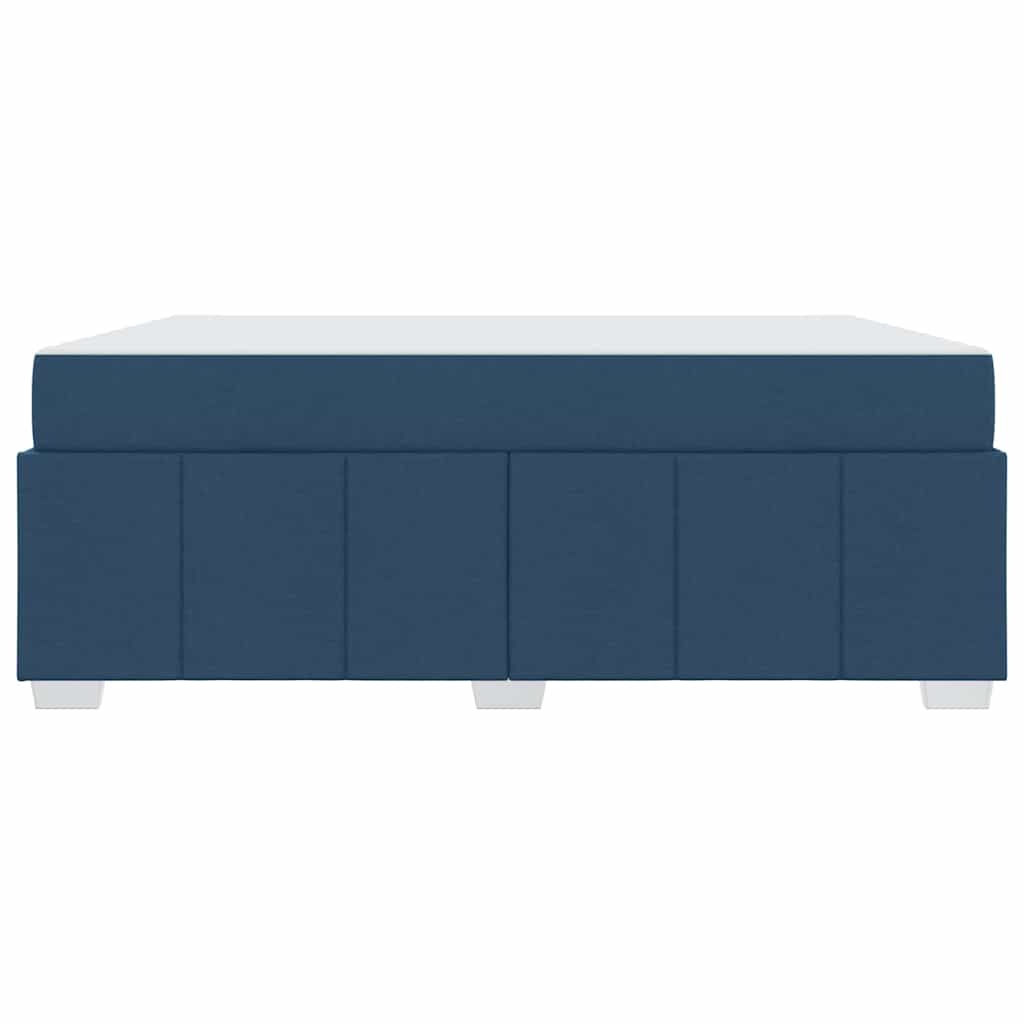 vidaXL Cadru de pat cu saltea albastru 180 x 200 cm țesătură