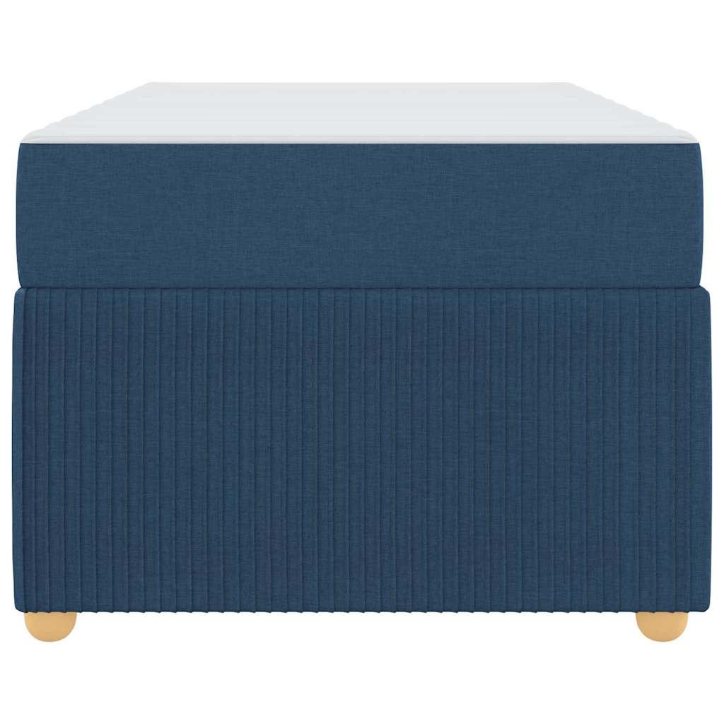 vidaXL Cadru de pat cu saltea cu saltea albastru 100 x 200 cm țesătură