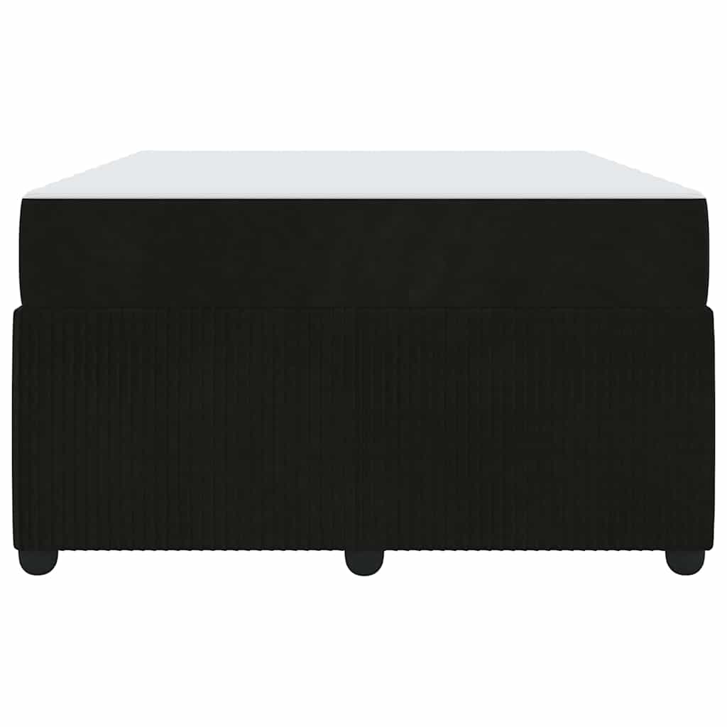 vidaXL Cadru de pat cu saltea cu saltea Negru 120 x 190 cm Catifea
