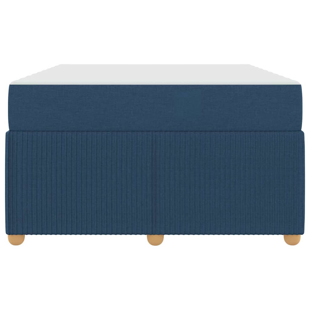 vidaXL Cadru de pat cu saltea cu saltea albastru 120 x 200 cm țesătură vidaXL Cadru de pat cu saltea cu saltea albastru 120 x 200 cm țesătură