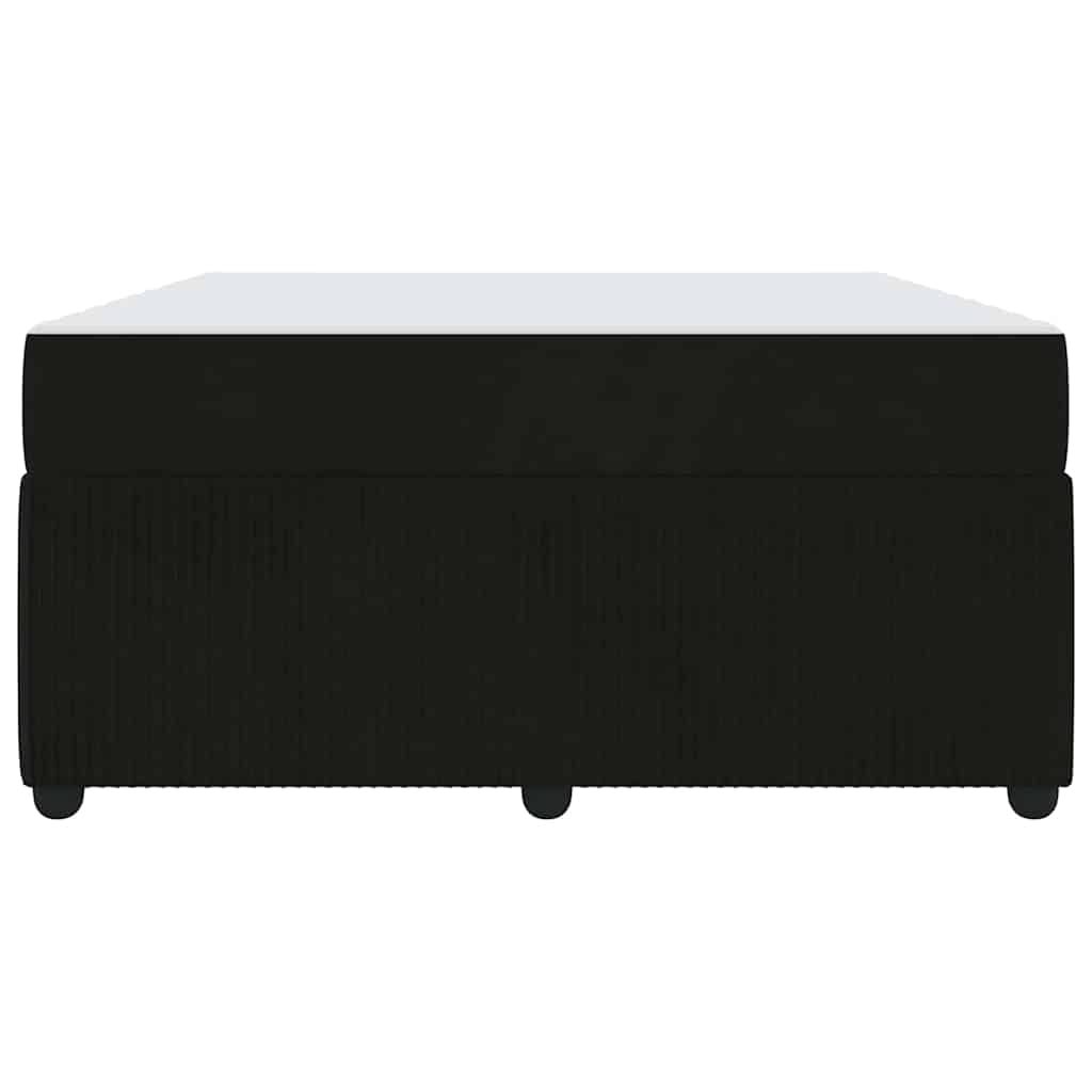 vidaXL Cadru de pat cu saltea cu saltea Negru 160 x 200 cm Catifea