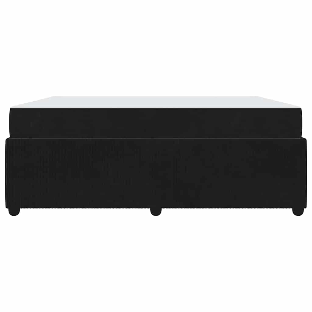 vidaXL Cadru de pat cu saltea cu saltea Negru 180 x 200 cm Catifea