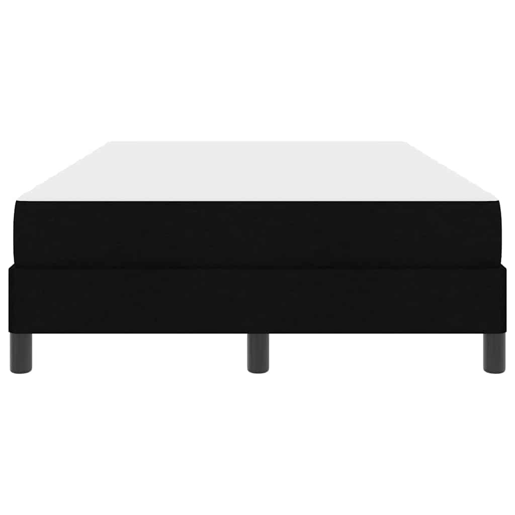 vidaXL Pat cu arcuri cu saltea Negru 120 x 190 cm țesătură vidaXL Pat cu arcuri cu saltea Negru 120 x 190 cm țesătură