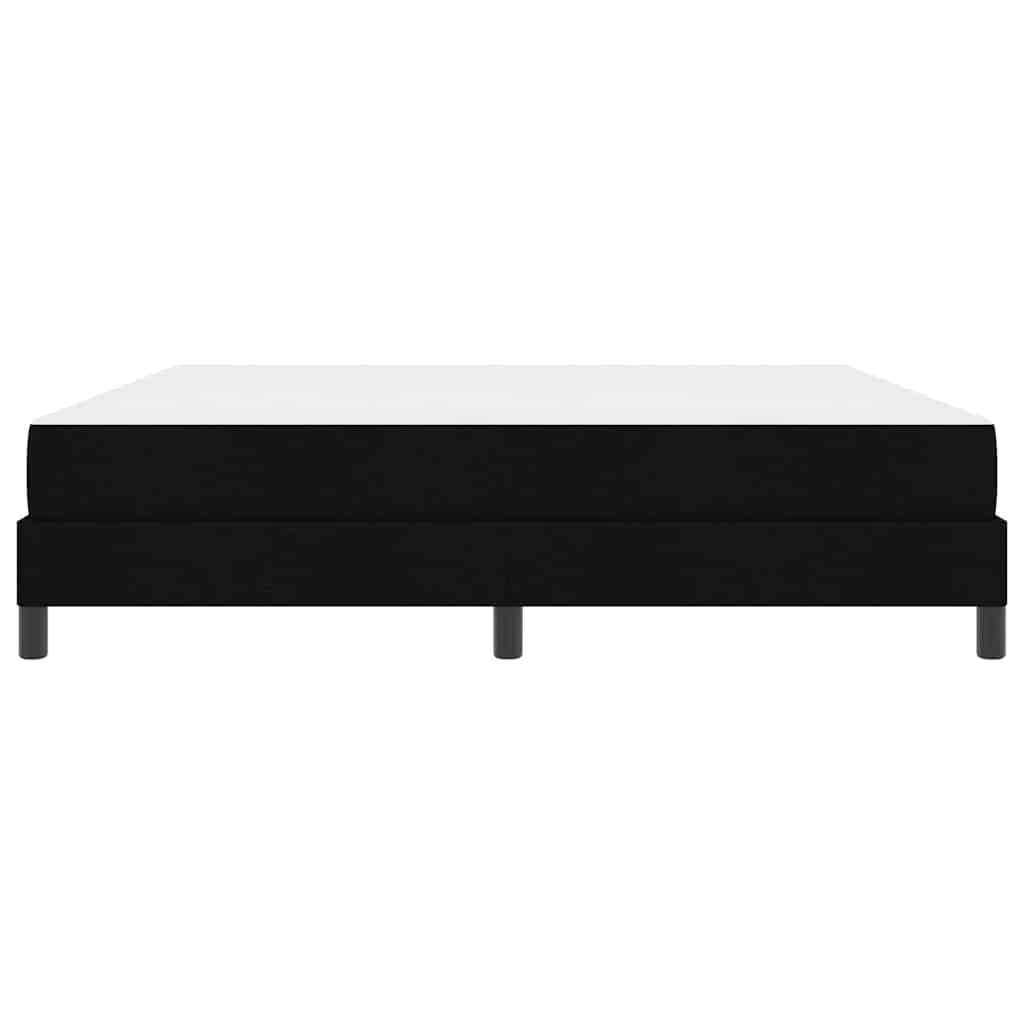 vidaXL Pat cu arcuri cu saltea Negru 180 x 200 cm țesătură vidaXL Pat cu arcuri cu saltea Negru 180 x 200 cm țesătură
