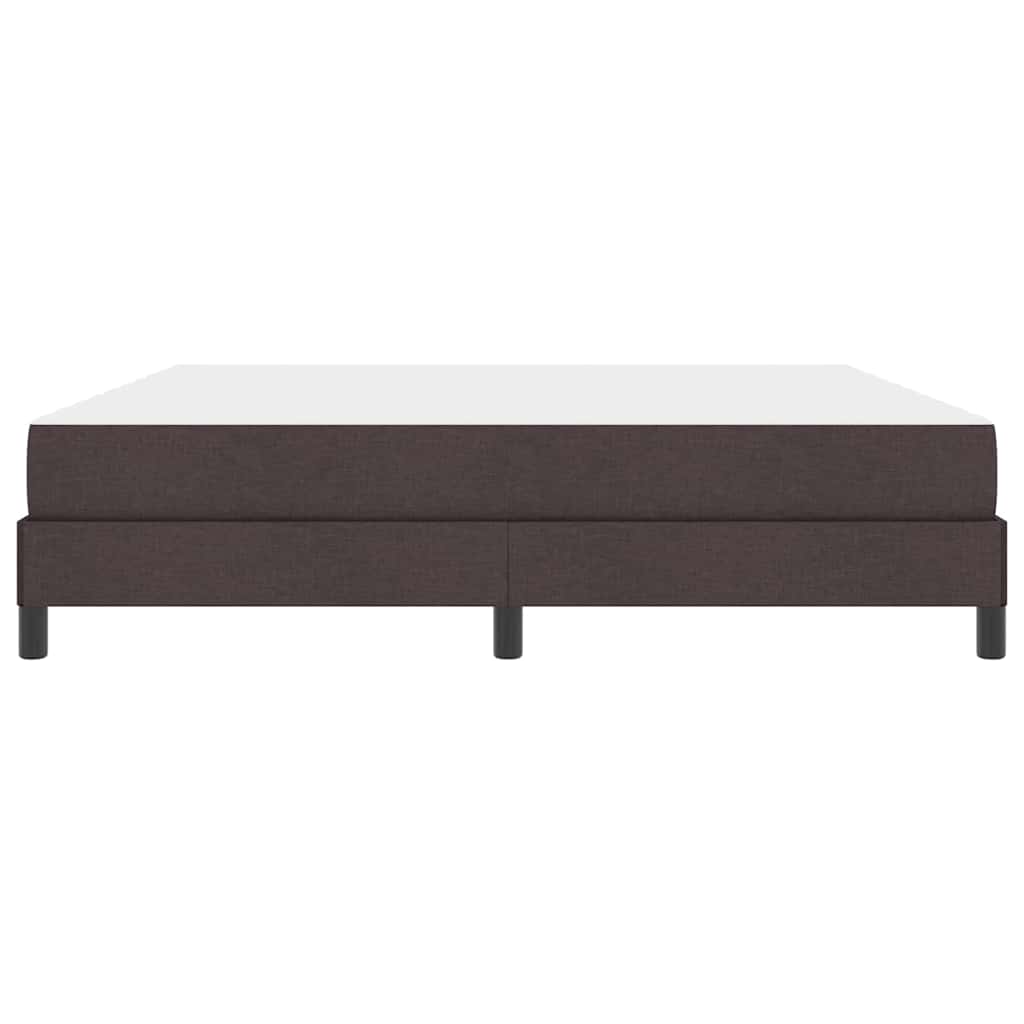 vidaXL Pat cu arcuri cu saltea Maro închis 180 x 200 cm țesătură vidaXL Pat cu arcuri cu saltea Maro închis 180 x 200 cm țesătură